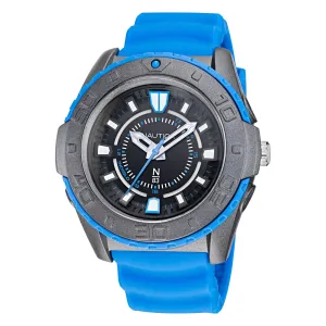 Nautica Men's Textured Silicone 3-Hand Watch Multi Nautica
