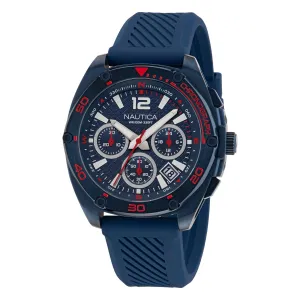 Nautica Men's Tin Can Bay Recycled Silicone Chronograph Watch Multi Nautica