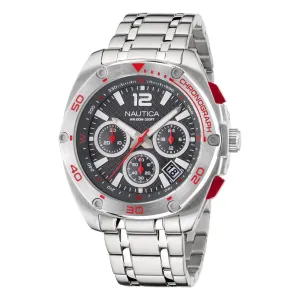 Nautica Men's Tin Can Bay Recycled Stainless Steel Chronograph Watch Multi Nautica