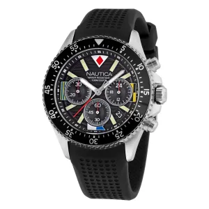 Nautica Men's Westport Recycled Silicone Chronograph Watch Multi Nautica