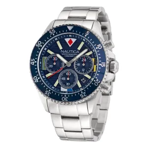 Nautica Men's Westport Recycled Stainless Steel Chronograph Watch Multi Nautica