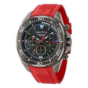 Nautica Nct Blue Sail Chronograph Silicone Watch Nautica Clothing