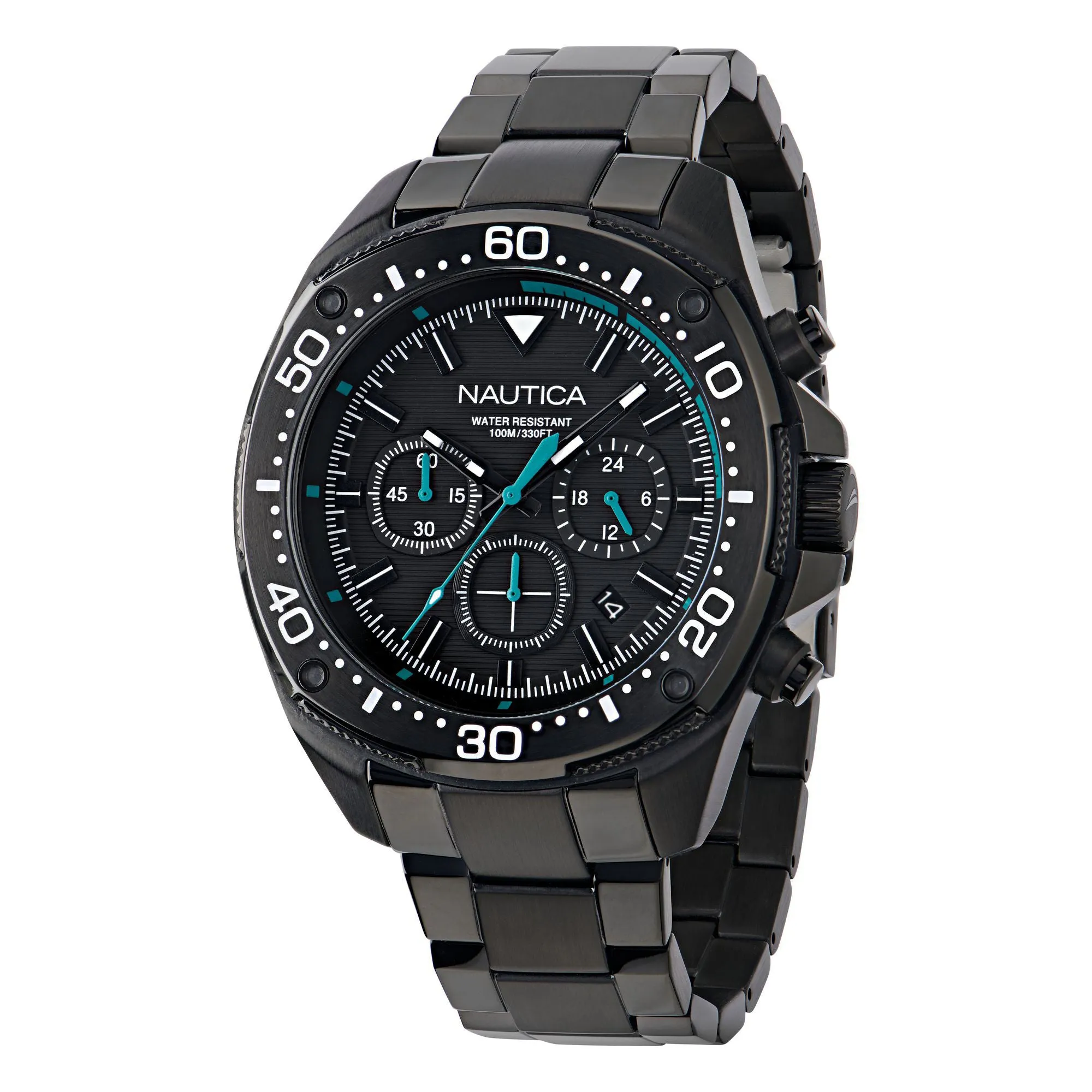 Nautica Nct Blue Sail Chronograph Stainless Steel Watch Nautica Clothing