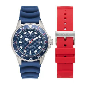Nautica Nct Sea Dive Silicone Watch Box Set Nautica Clothing