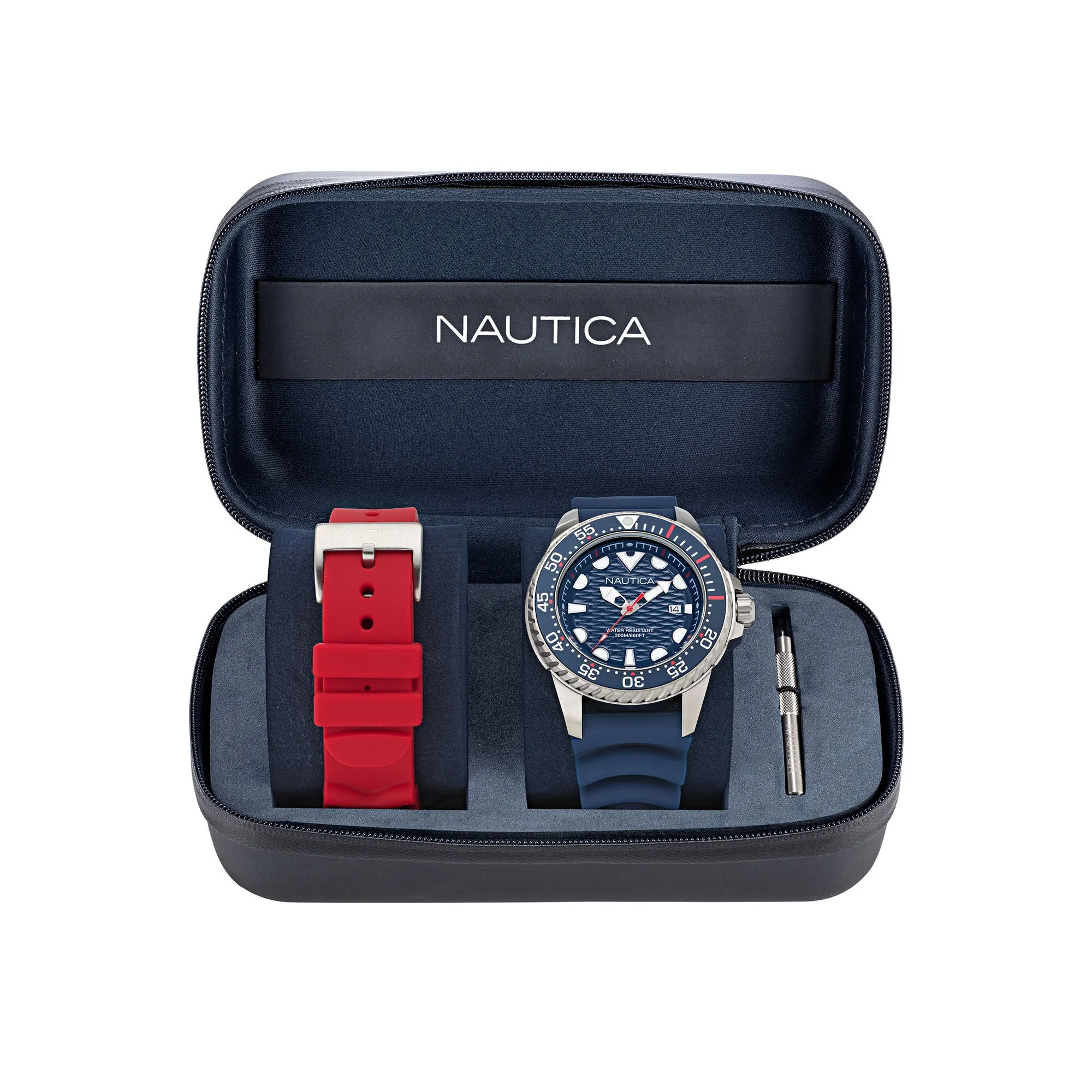 Nautica Nct Sea Dive Silicone Watch Box Set Nautica Clothing