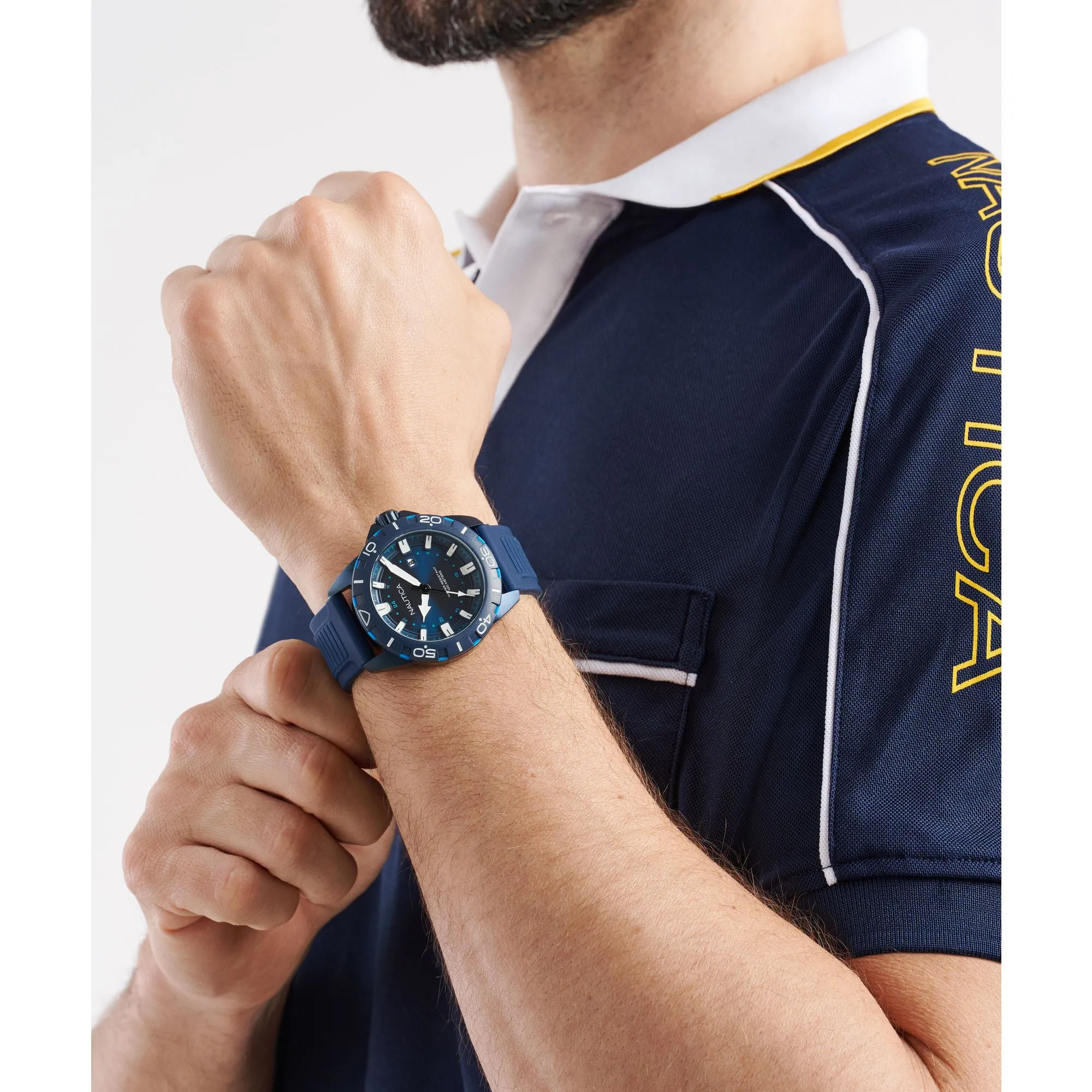 Nautica Nsr Silicone 3-Hand Watch Nautica Clothing