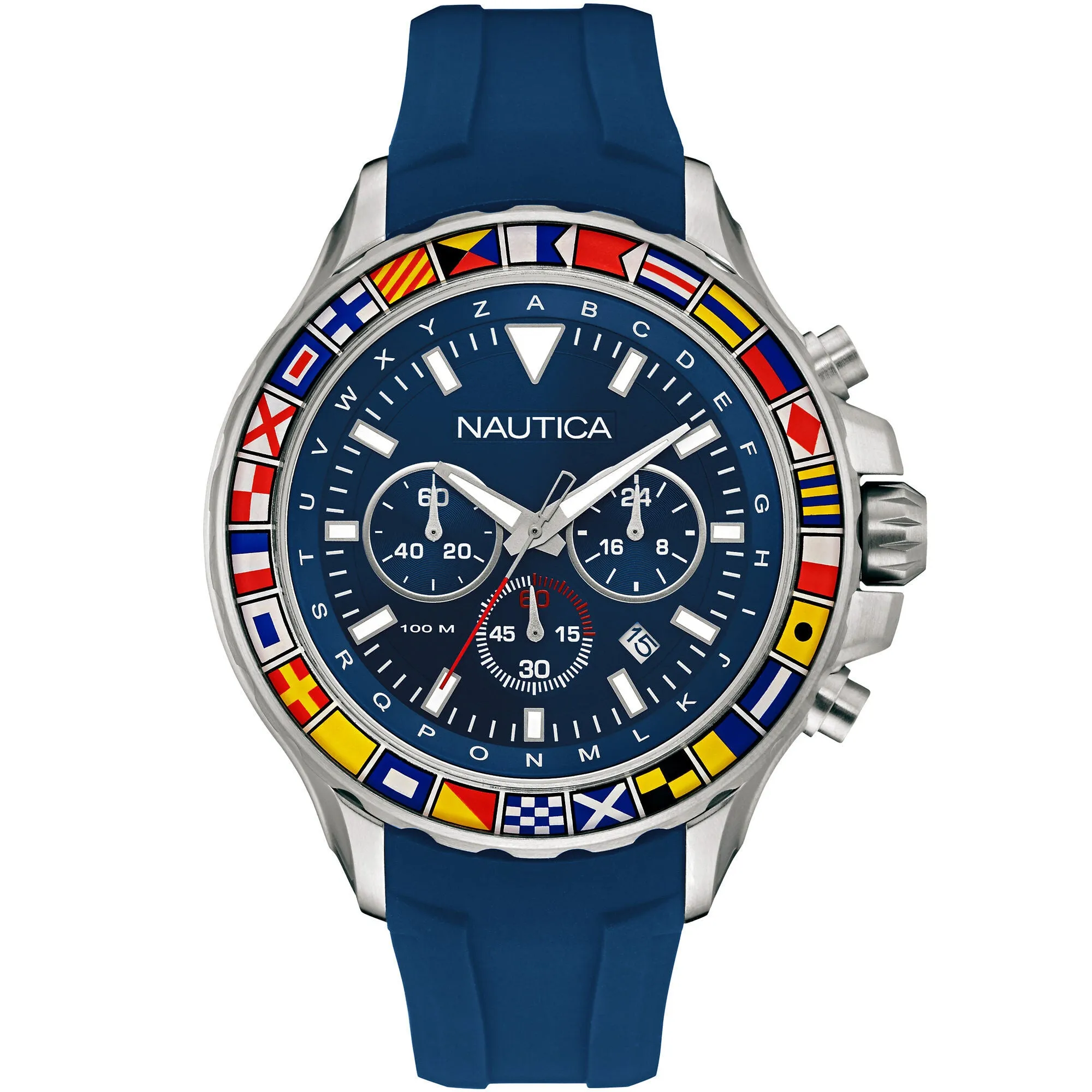 Nautica Nst 1000 Chronograph Sport Watch - Blue Multi Nautica