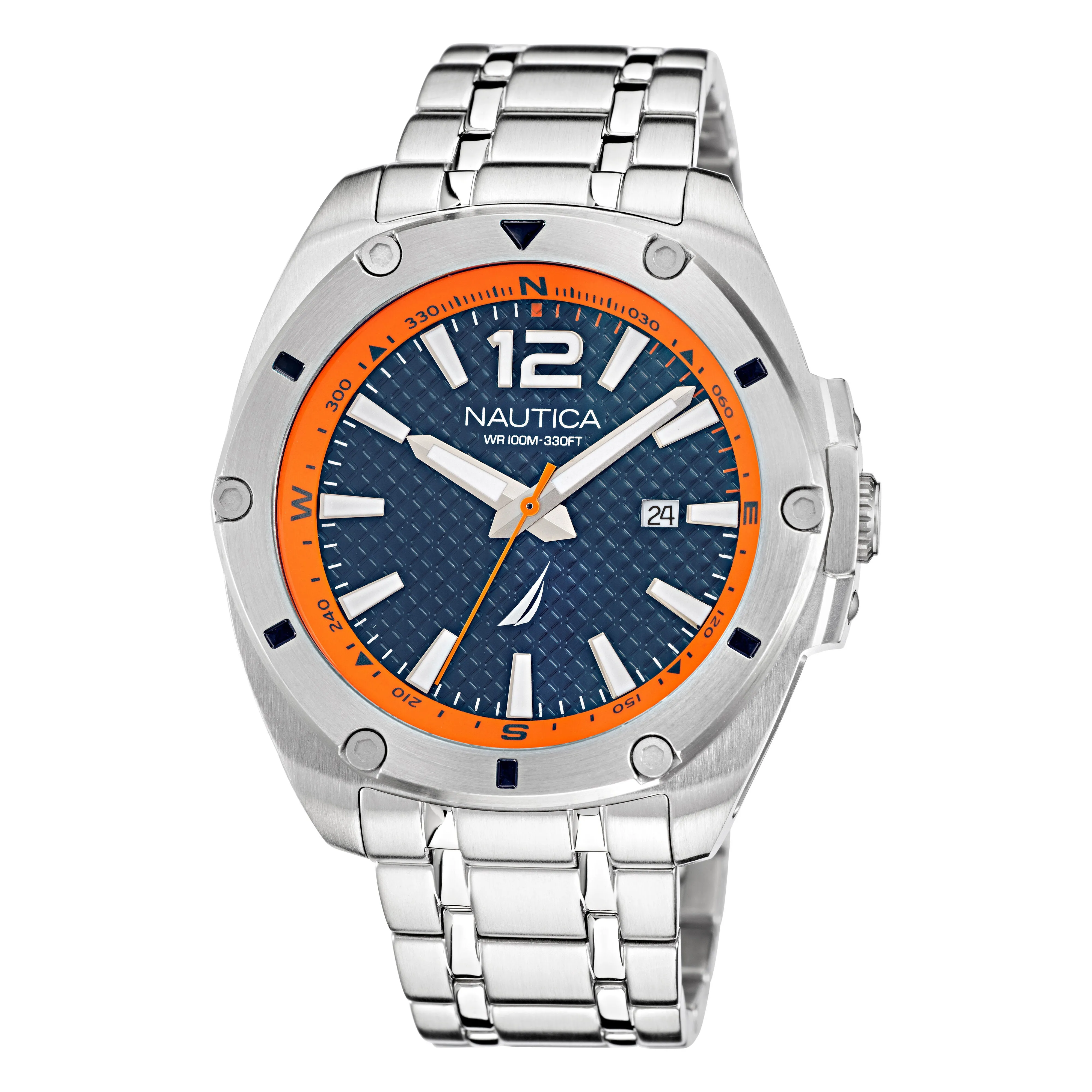 Nautica Stainless Steel 3-Hand Watch Nautica Clothing