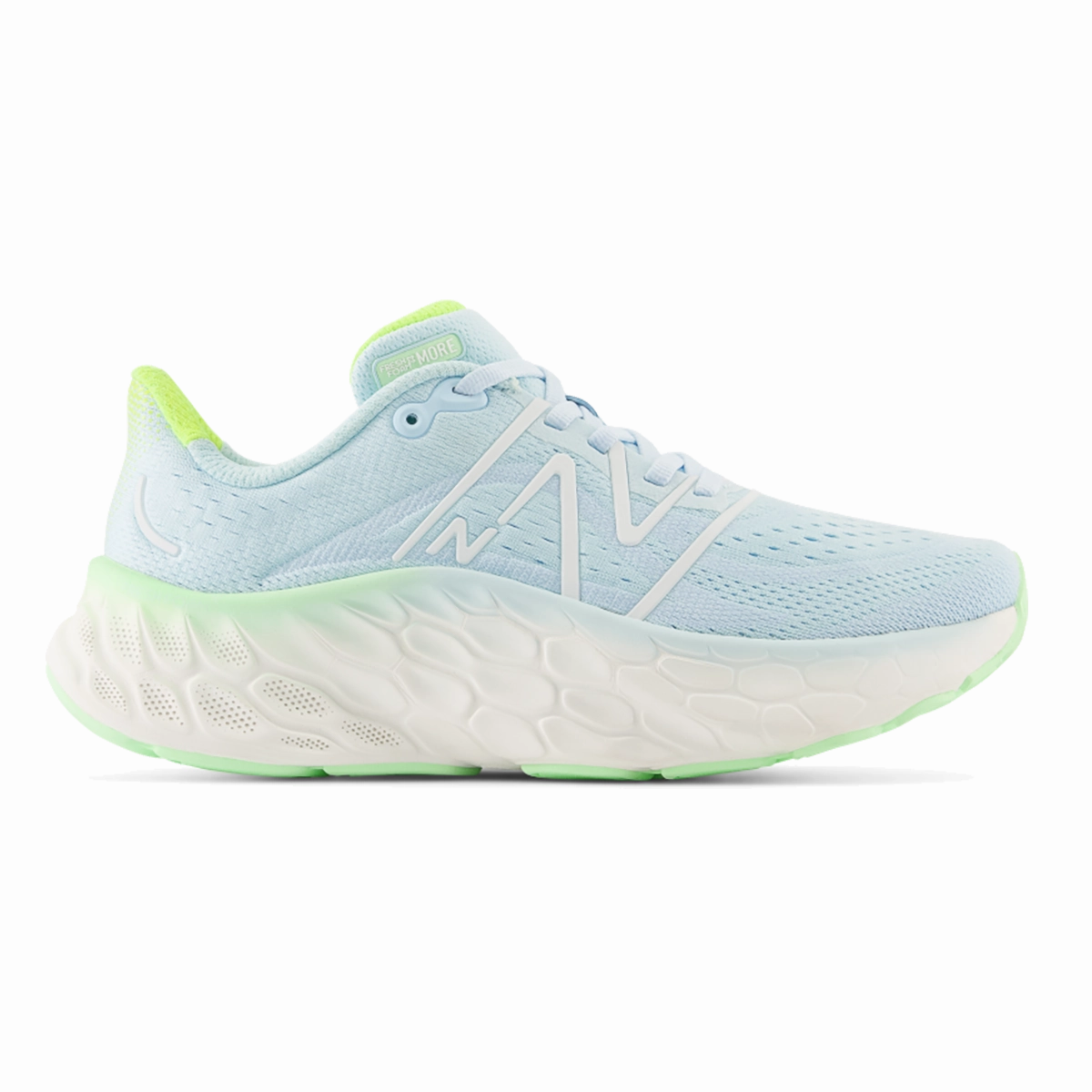 New Balance Fresh Foam X More V4 - Blue - Green Aura - White Dapper Respected