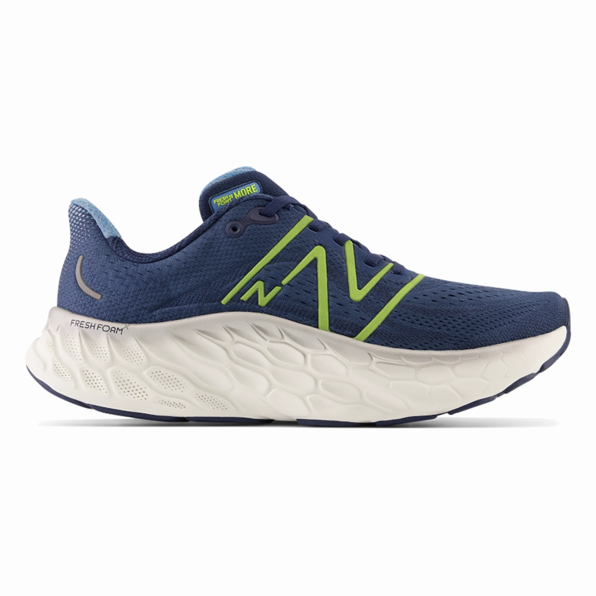 Knowledgeable New Balance Fresh Foam X More V4 - Navy - Cosmic Pineapple - Heritage Blue Special