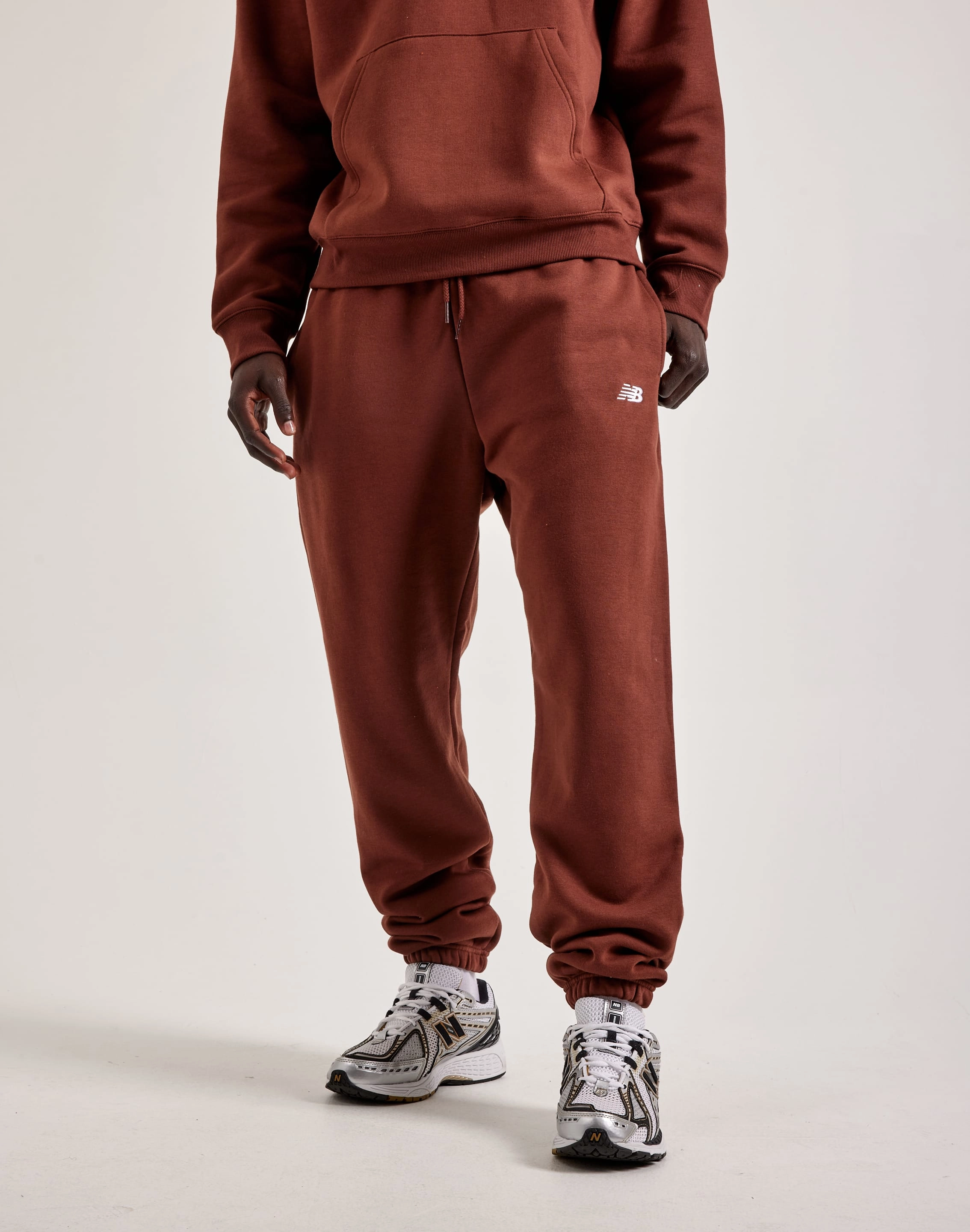 Recycled fashion materials New Balance Sport Essentials French Terry Joggers Military - inspired fashion