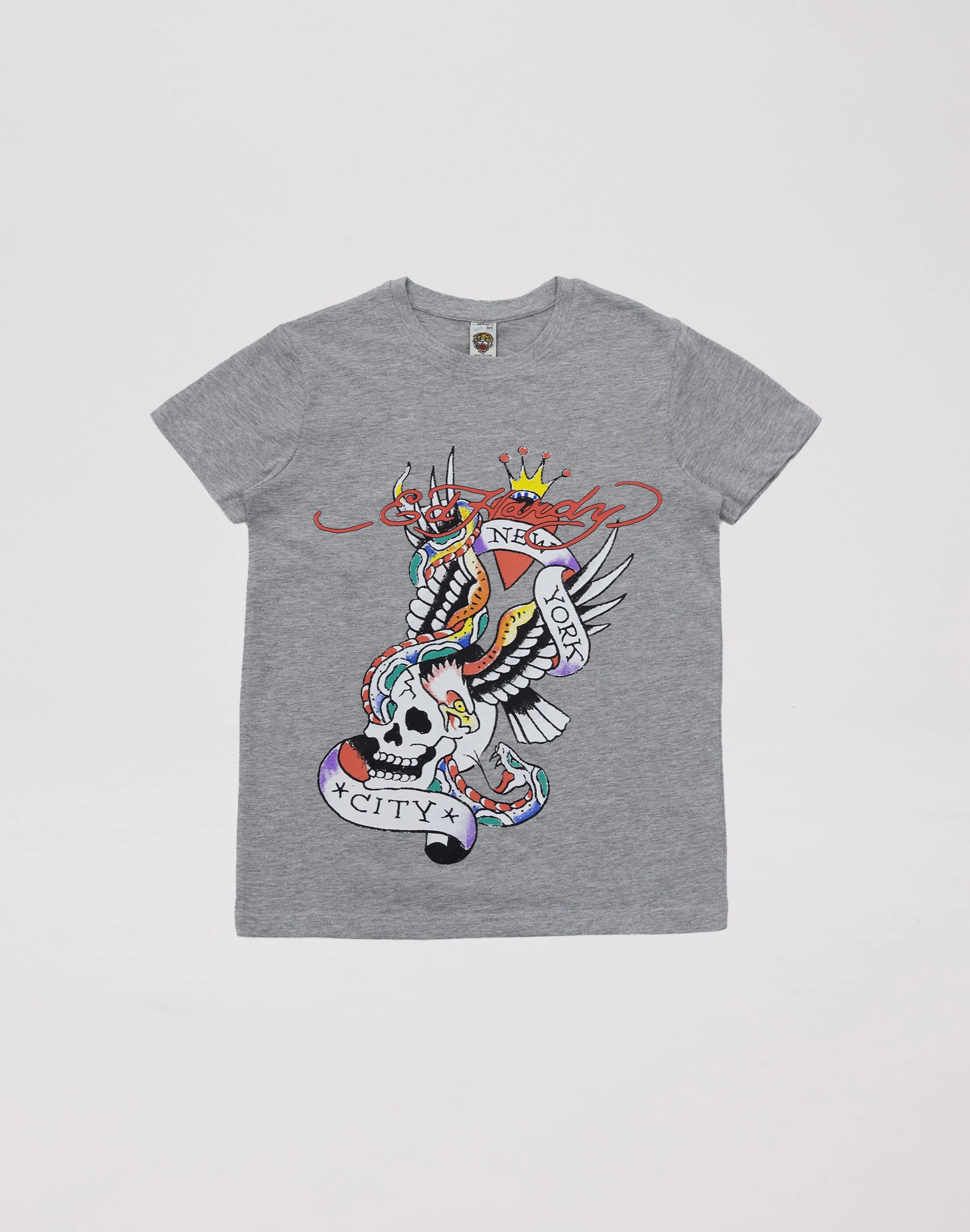 Ed Hardy New York City Tee Grade-School Silk - fabric fashion High - end fashion