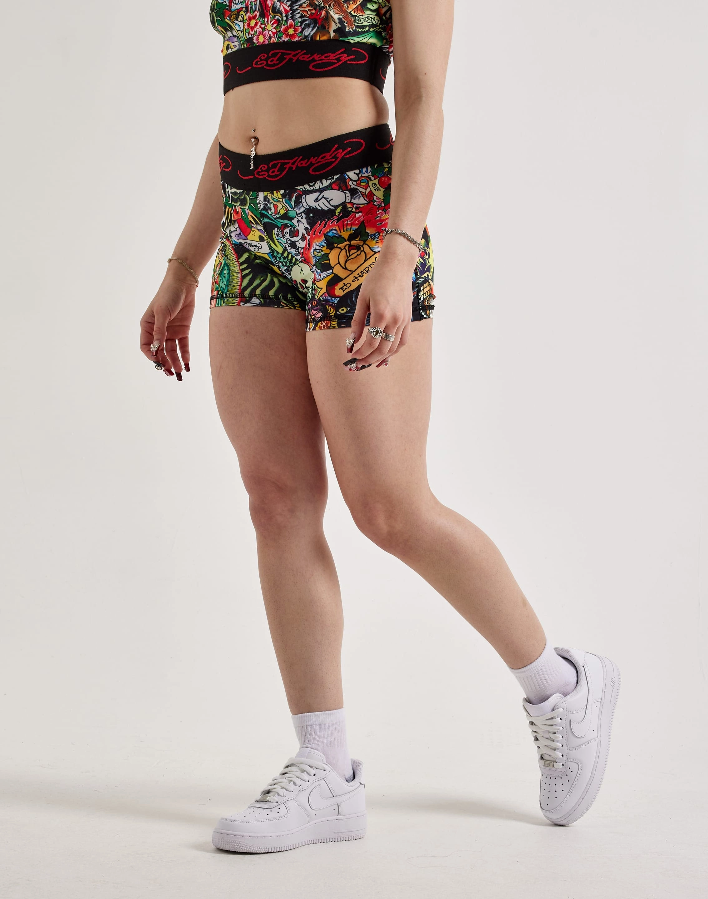 New fashion arrivals Ed Hardy Tattoo Collage Shorts