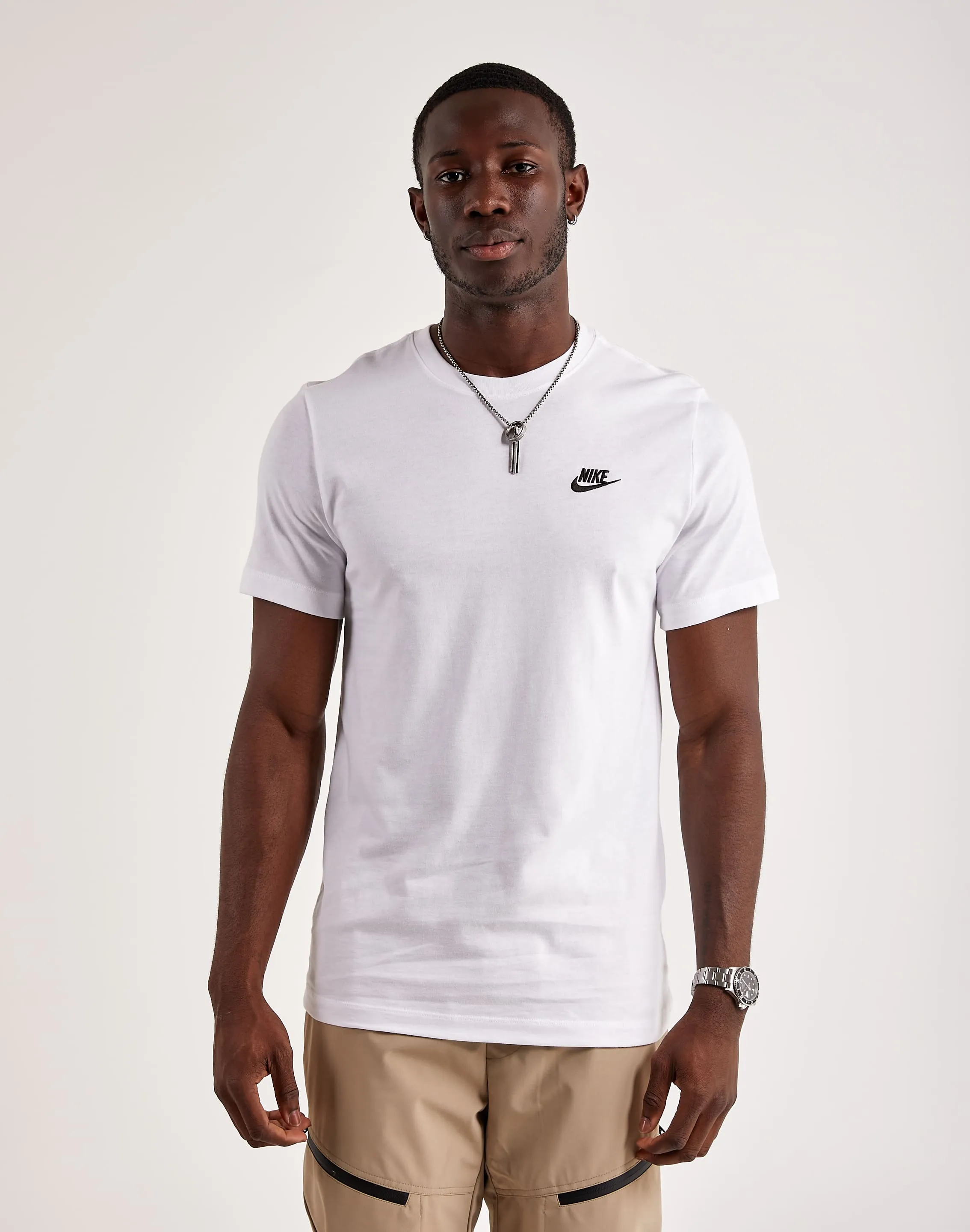 Workwear options Nike Club Embroidered Futura Tee Linen - crafted fashion