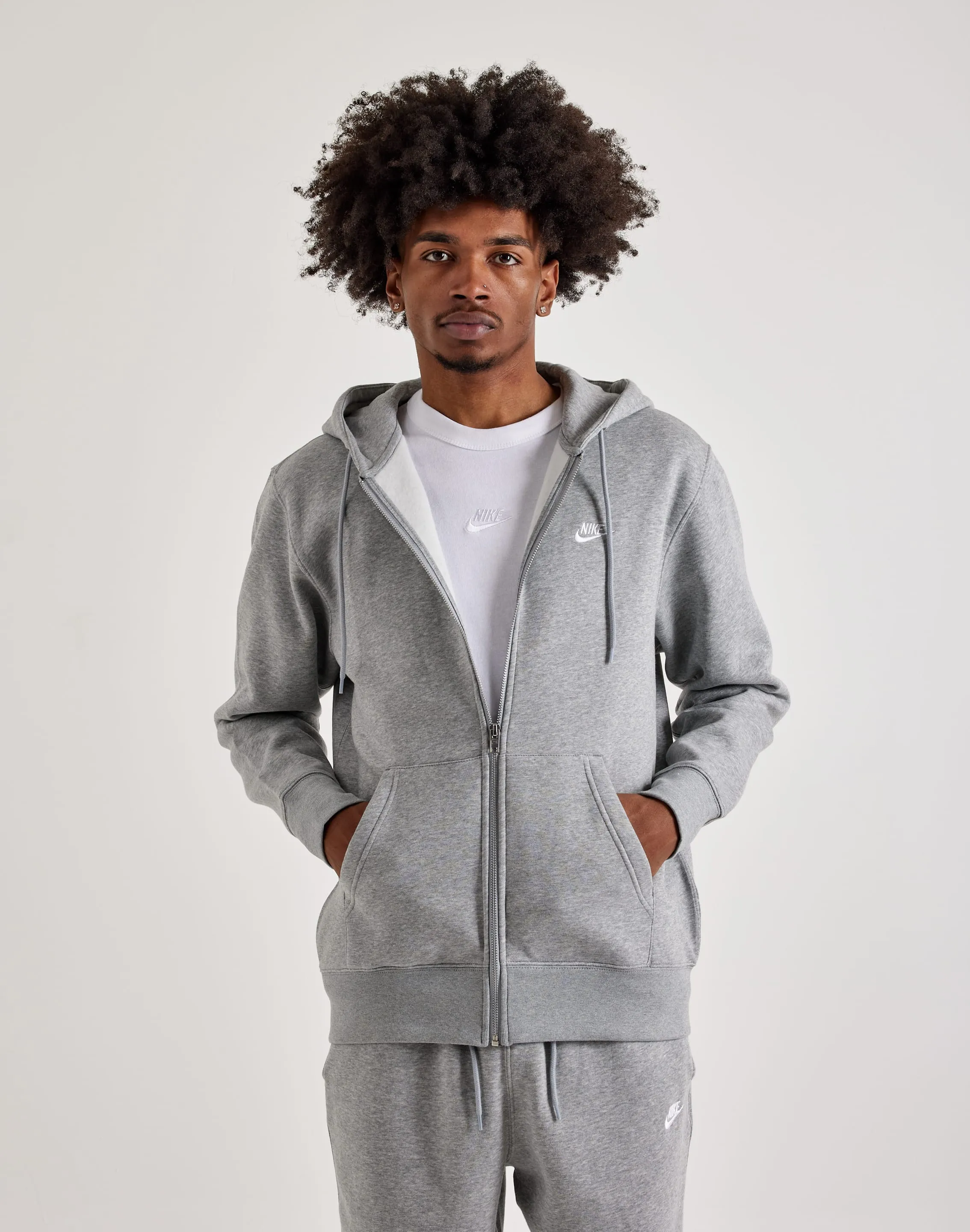 Workwear options Nike  Club Full-Zip Fleece Hoodie Minimalist fashion