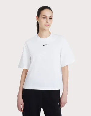 Nike Sportswear Essentials Boxy White Tee Lingerie and intimates Lace - detailed fashion
