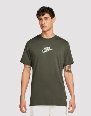 Nike Sportswear LBR Khaki Tee High - end fashion Fashion customization