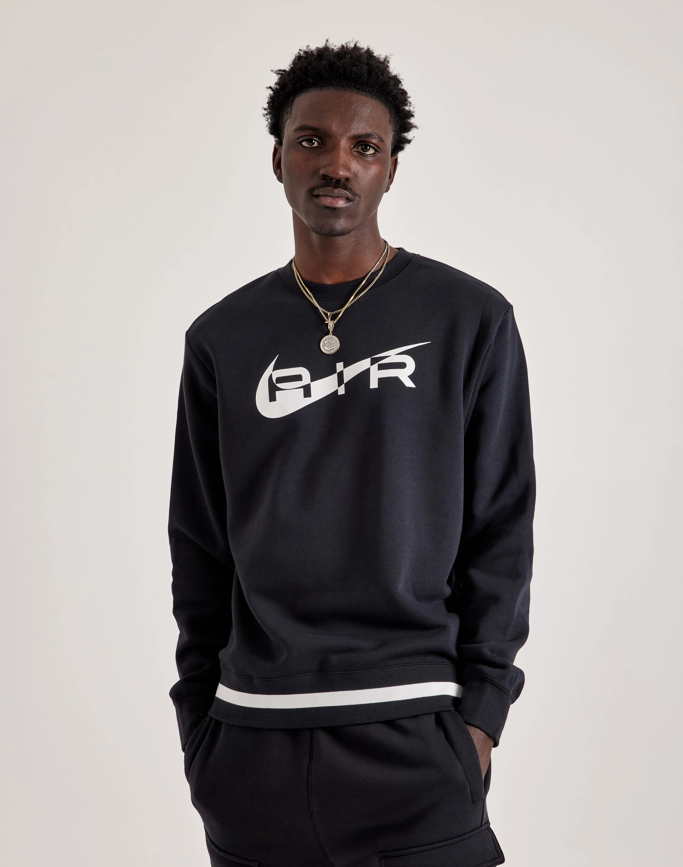 Nike Air Fleece Crewneck Sweatshirt Preppy style items Leather - material fashion