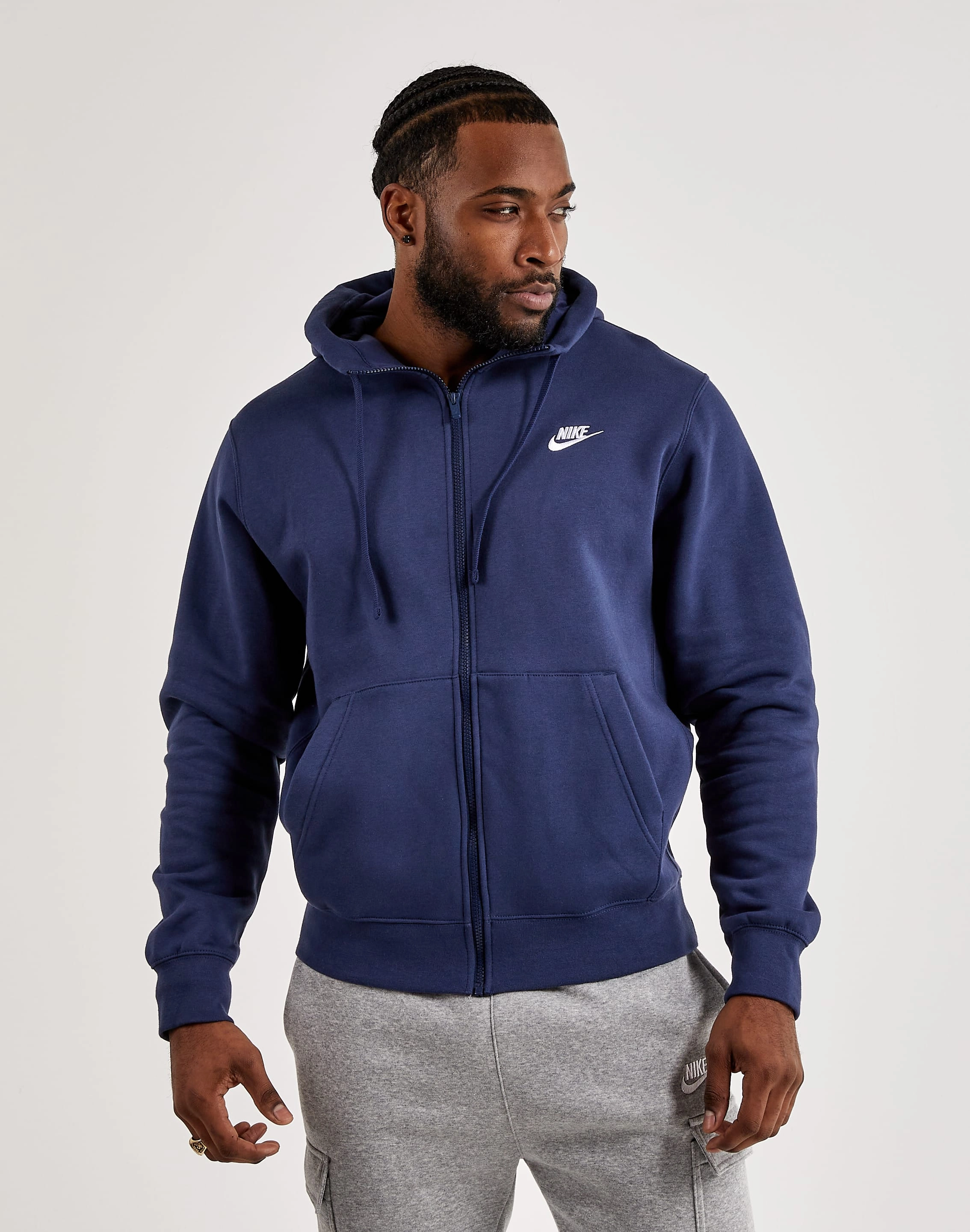 Nike Club Fleece Full-Zip Hoodie Nylon - included fashion Fashion swaps