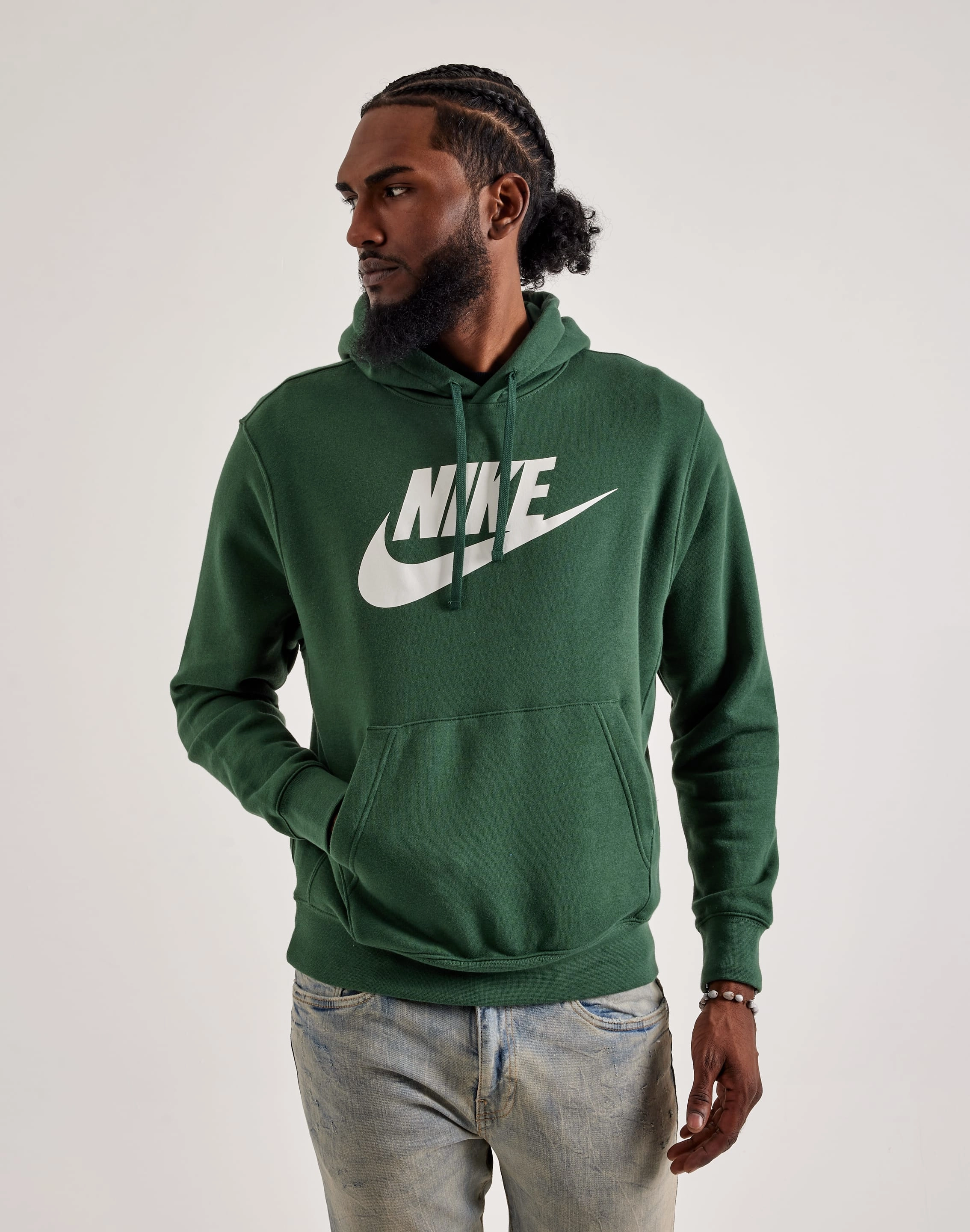 Fashion bloggers' picks Nike Club Fleece Graphic Pullover Hoodie Outerwear options