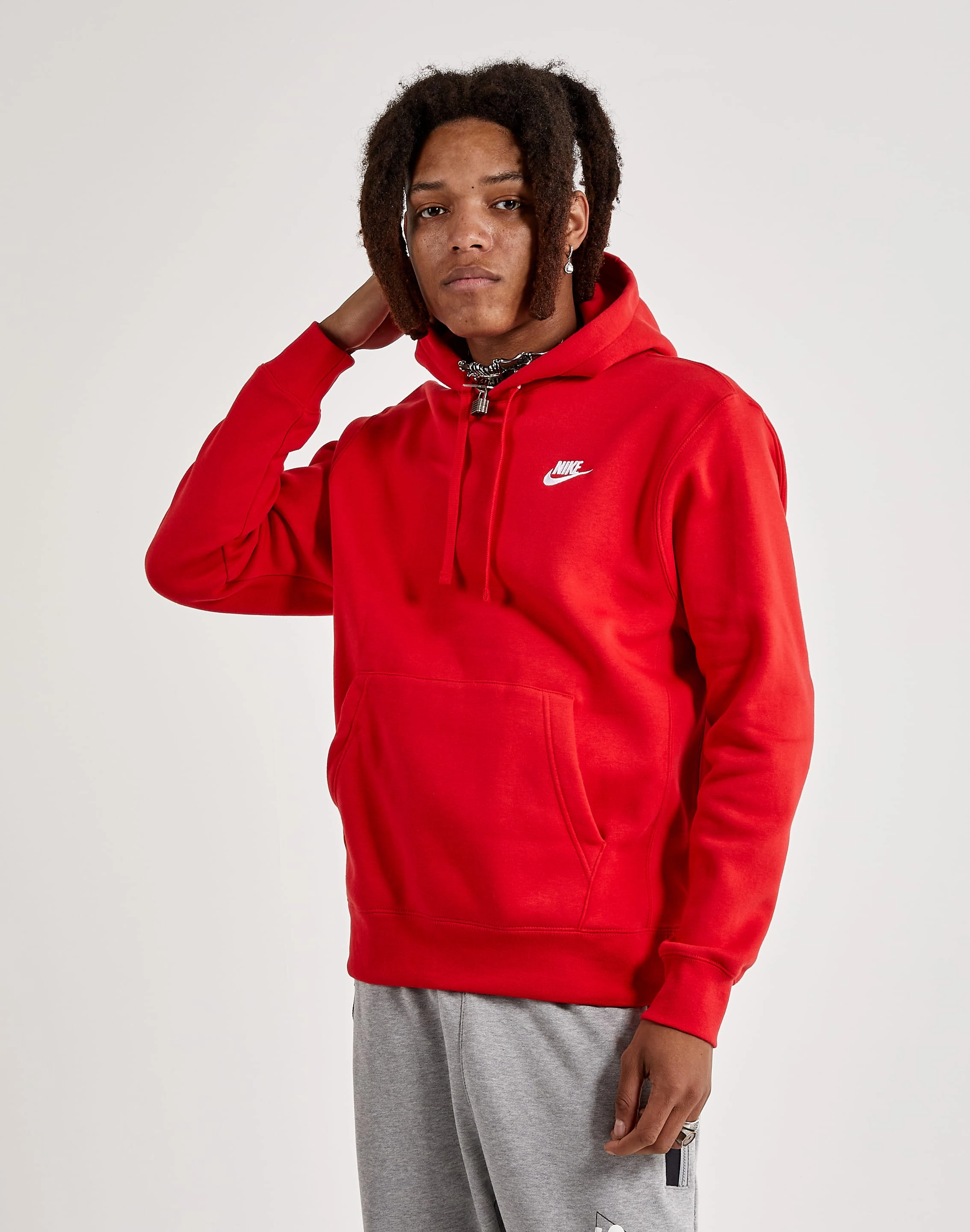 Outerwear options Nike Club Fleece Pullover Hoodie Upcycled fashion