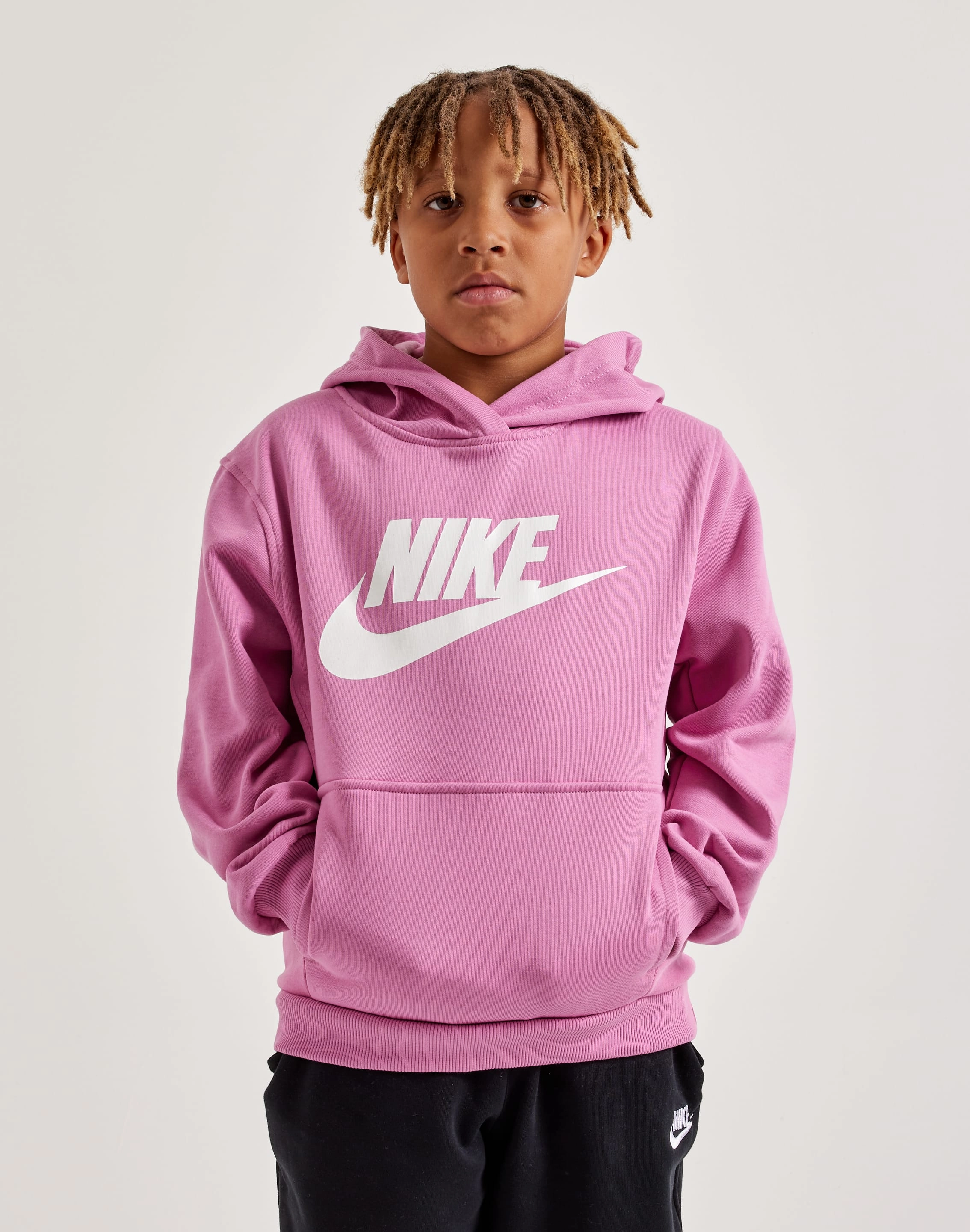 Affordable fashion Nike Club Fleece Pullover Hoodie Grade-School Casual wear options