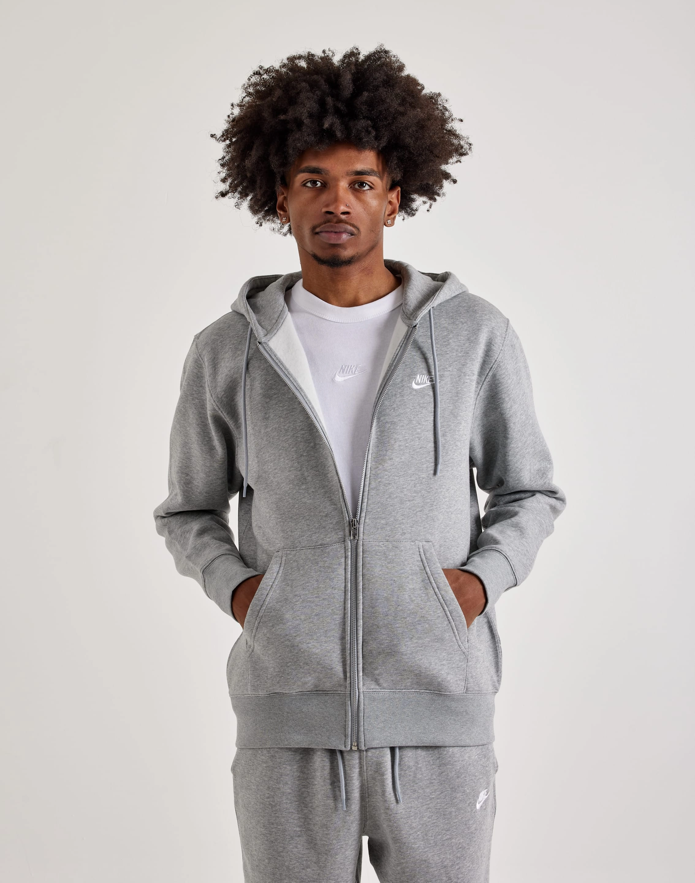 Workwear options Nike  Club Full-Zip Fleece Hoodie Minimalist fashion