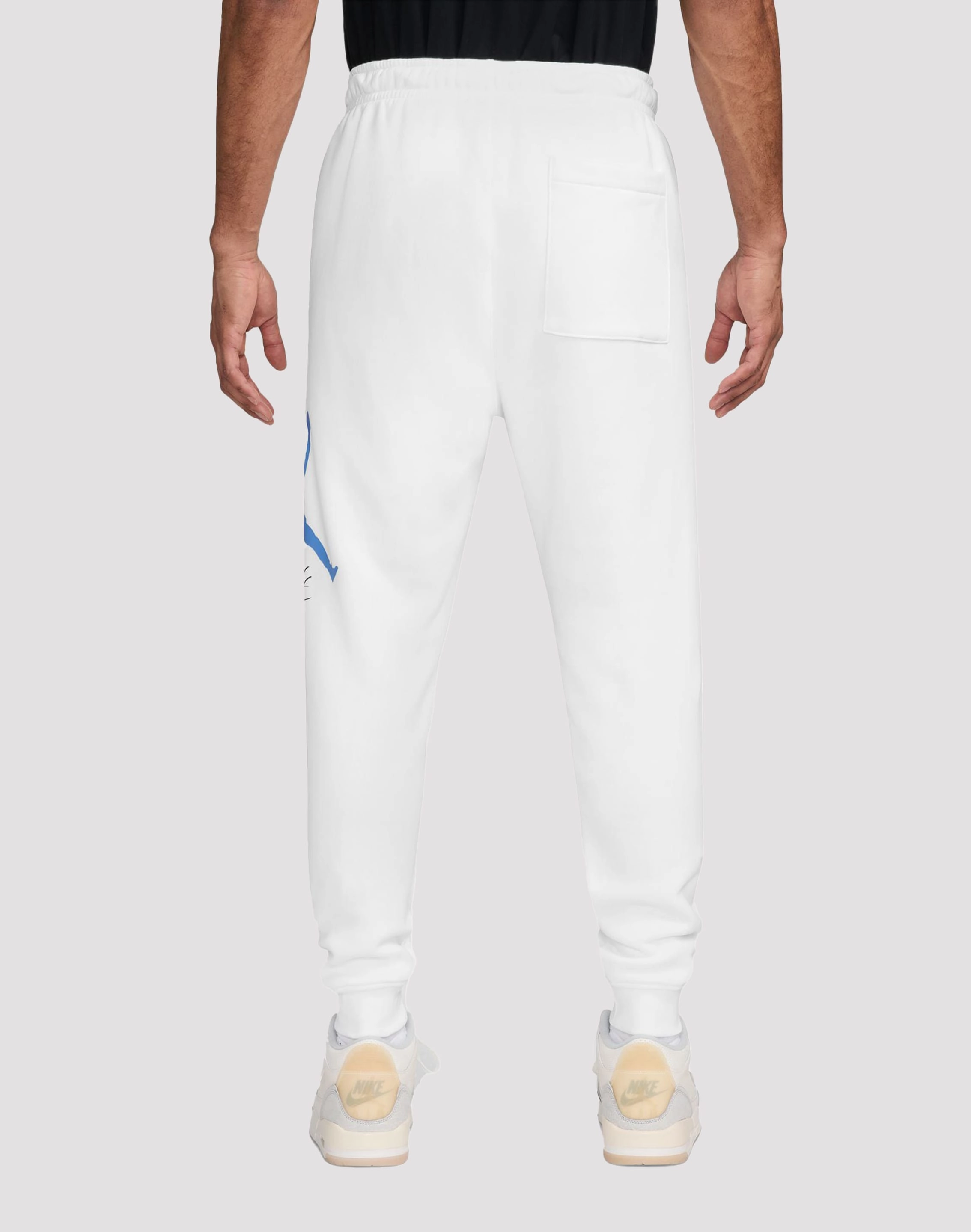 Nike Essentials Fleece Baseline White Pants Spandex - incorporated fashion
