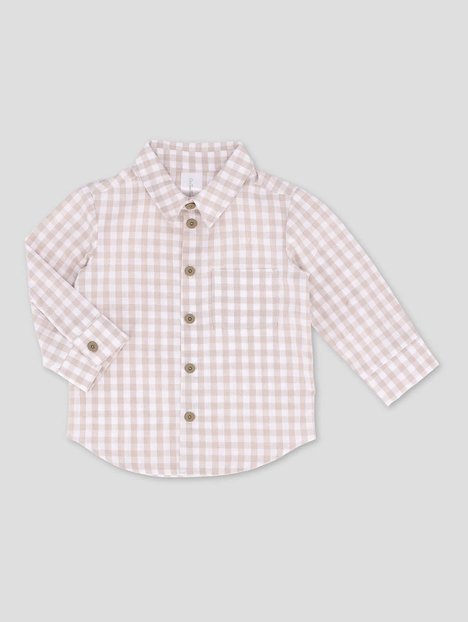 Nylon - included fashion Baby Boys Flannel Shirt - Stone Style statements