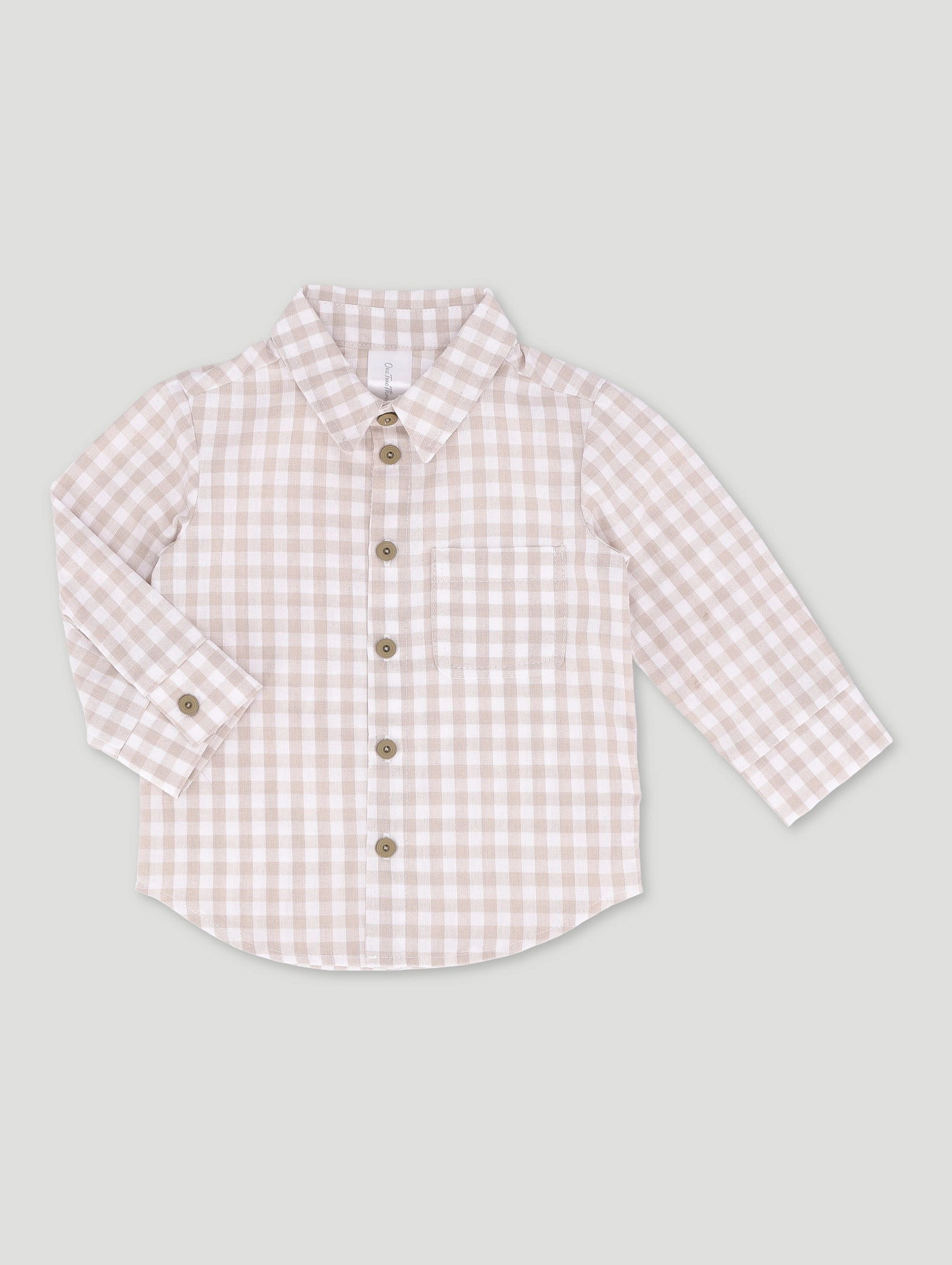 Nylon - included fashion Baby Boys Flannel Shirt - Stone Style statements