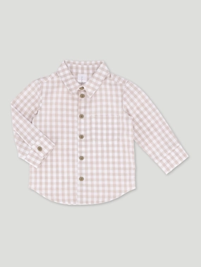 Nylon - included fashion Baby Boys Flannel Shirt - Stone Style statements