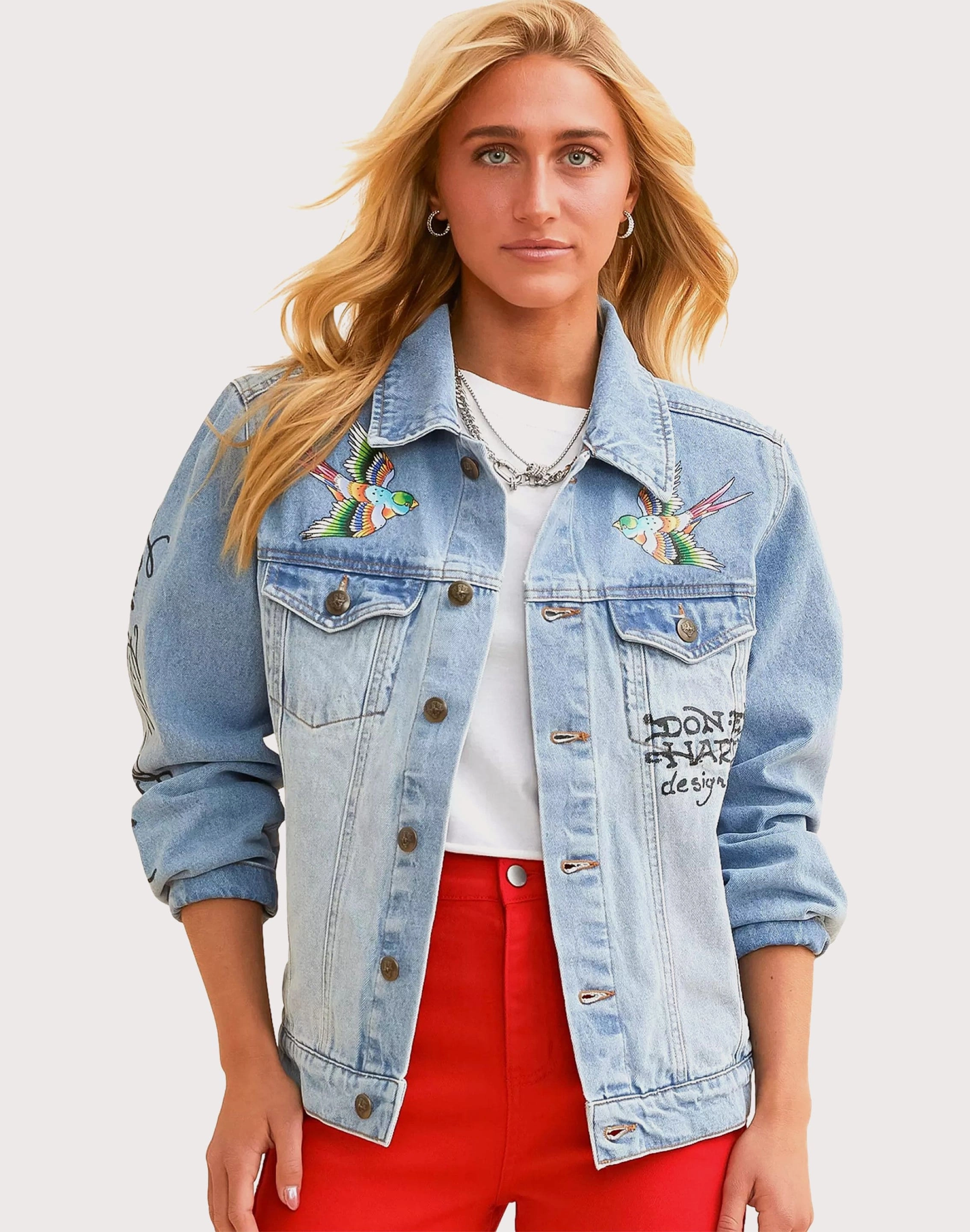 Suede - finished fashion Ed Hardy Brave Eagle Denim Jacket Fashion archives