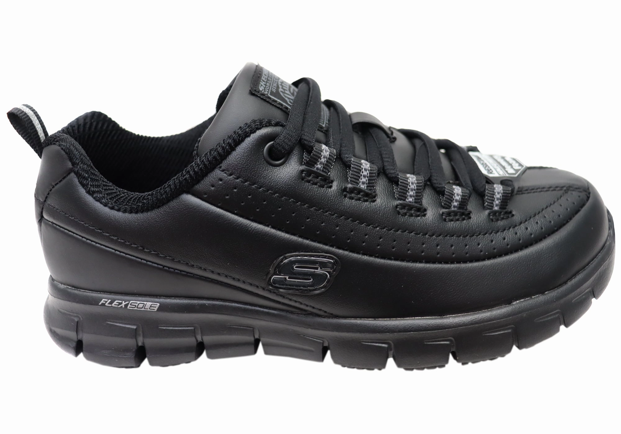 Office Equipment Skechers Womens Sure Track Trickel Leather Slip Resistant Work Shoes Diet & Nutrition