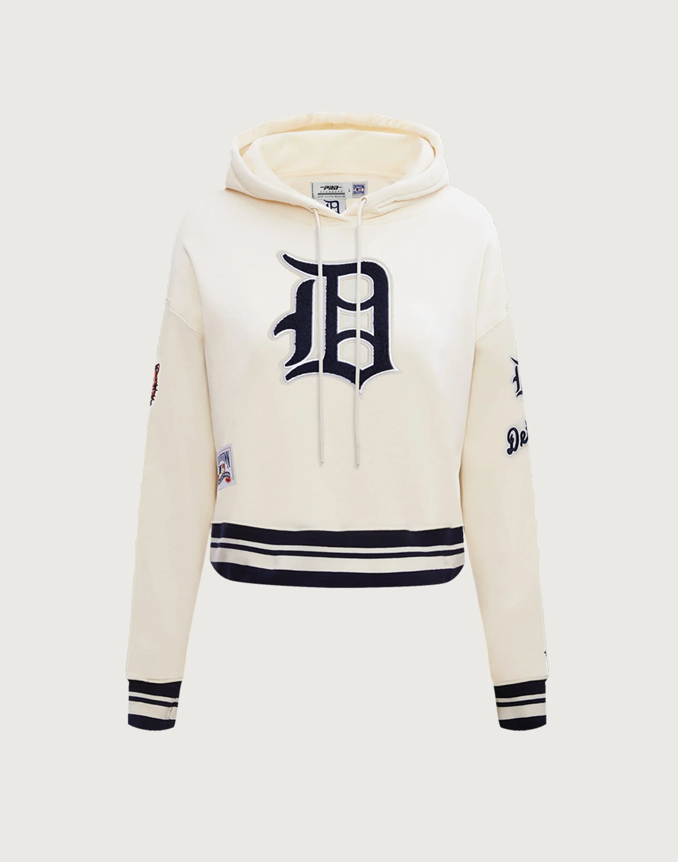 Online fashion shopping Pro Standard Detroit Tigers Retro Classic Rib Cropped Hoodie Fashion archives