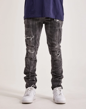 Online fashion shopping Smoke Rise Rip & Repair Basic Slim Denim Fashion swaps
