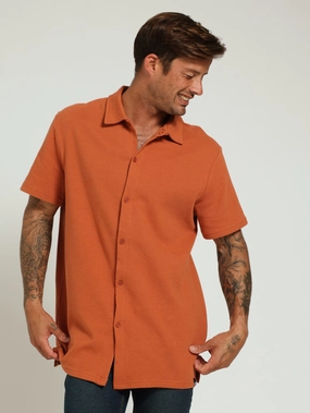Ottoman Knit Shirt - Rust Fashion on sale Fashion shows