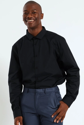 Panel Shirt - Black Ethical fashion choices Fashion sizes