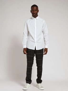 Panel Shirt - White Smart casual wear Fashion for all body types