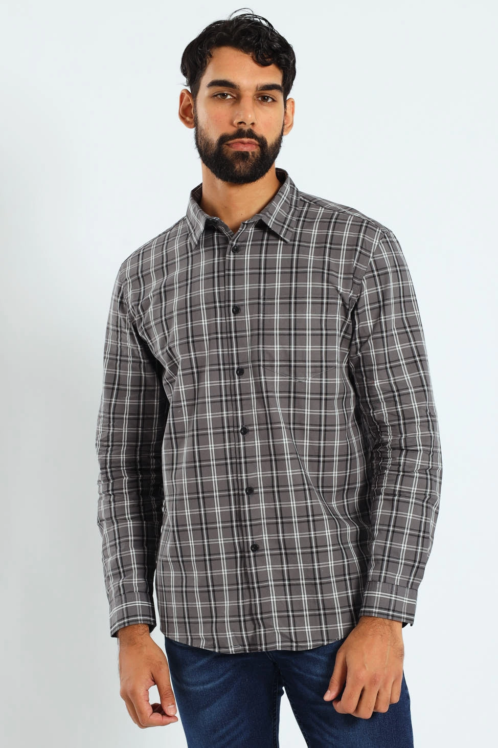 Fashion advice Check Shirt - Grey/Black/White Fashion boutiques