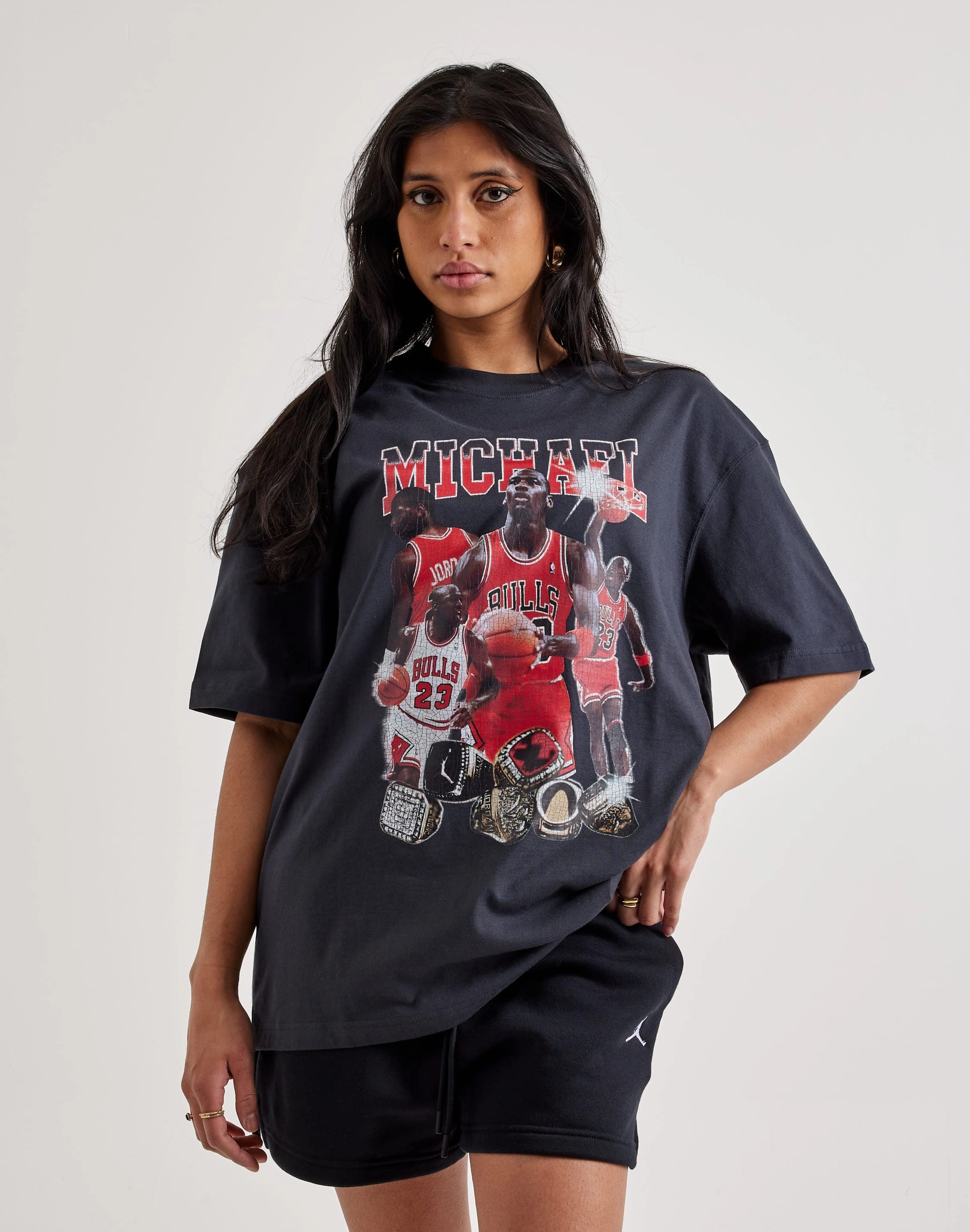 Party wear Jordan Oversized Graphic Tee Fashion swaps