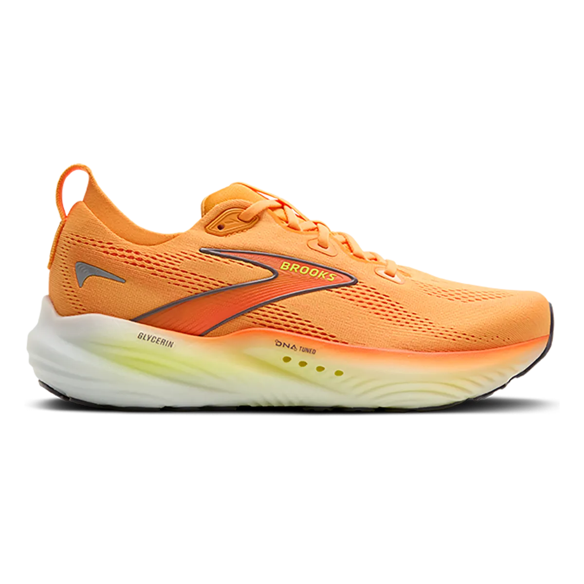 Indispensable Brooks Glycerin 22 Orange - Nightlife - White Comprehensive