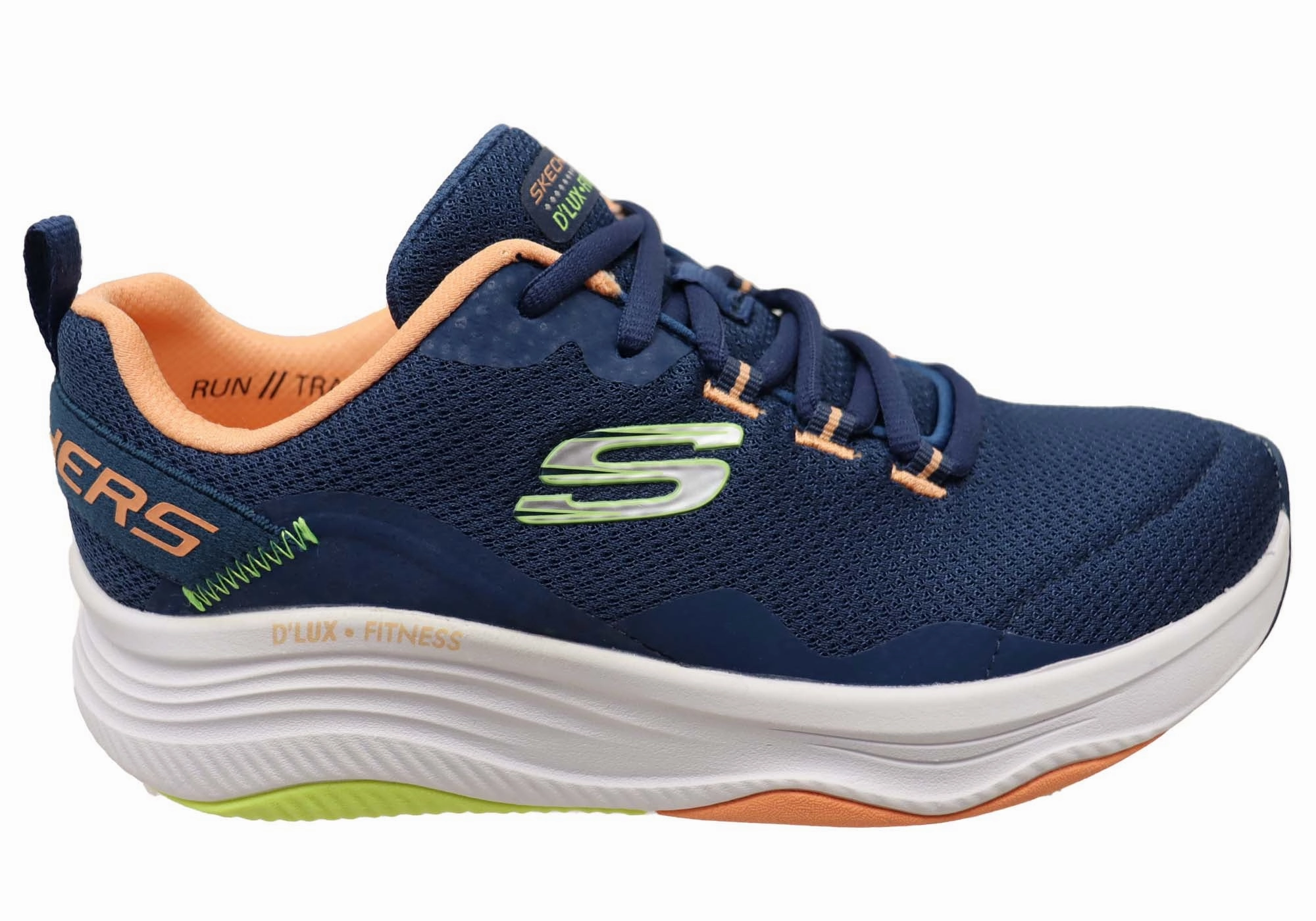 Patterned Clothing Skechers Womens D Lux Fitness Comfortable Memory Foam Shoes Sports Teams