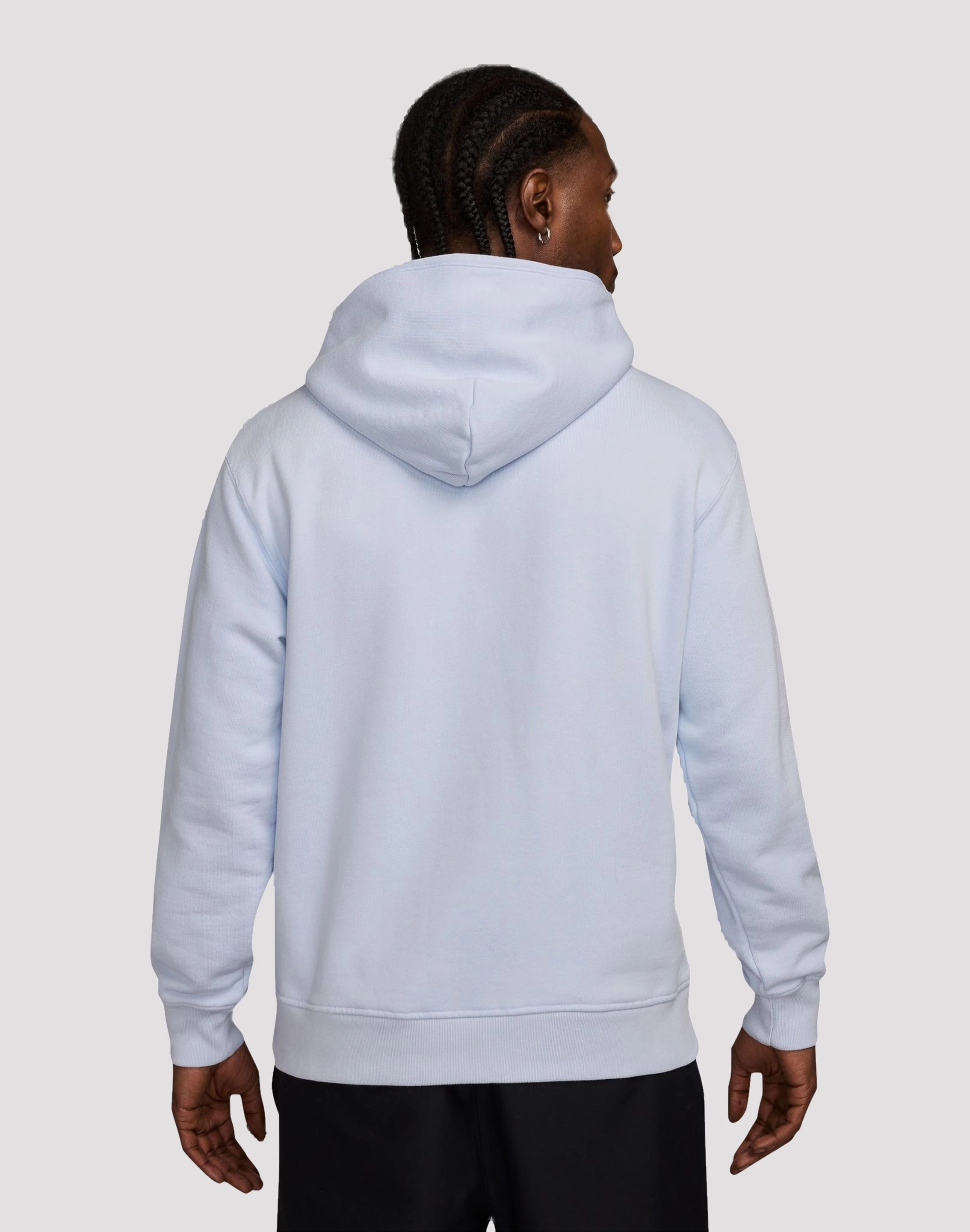 Patterned fashion (floral, stripes, etc.) Jordan Air Wordmark Fleece Grey Pullover