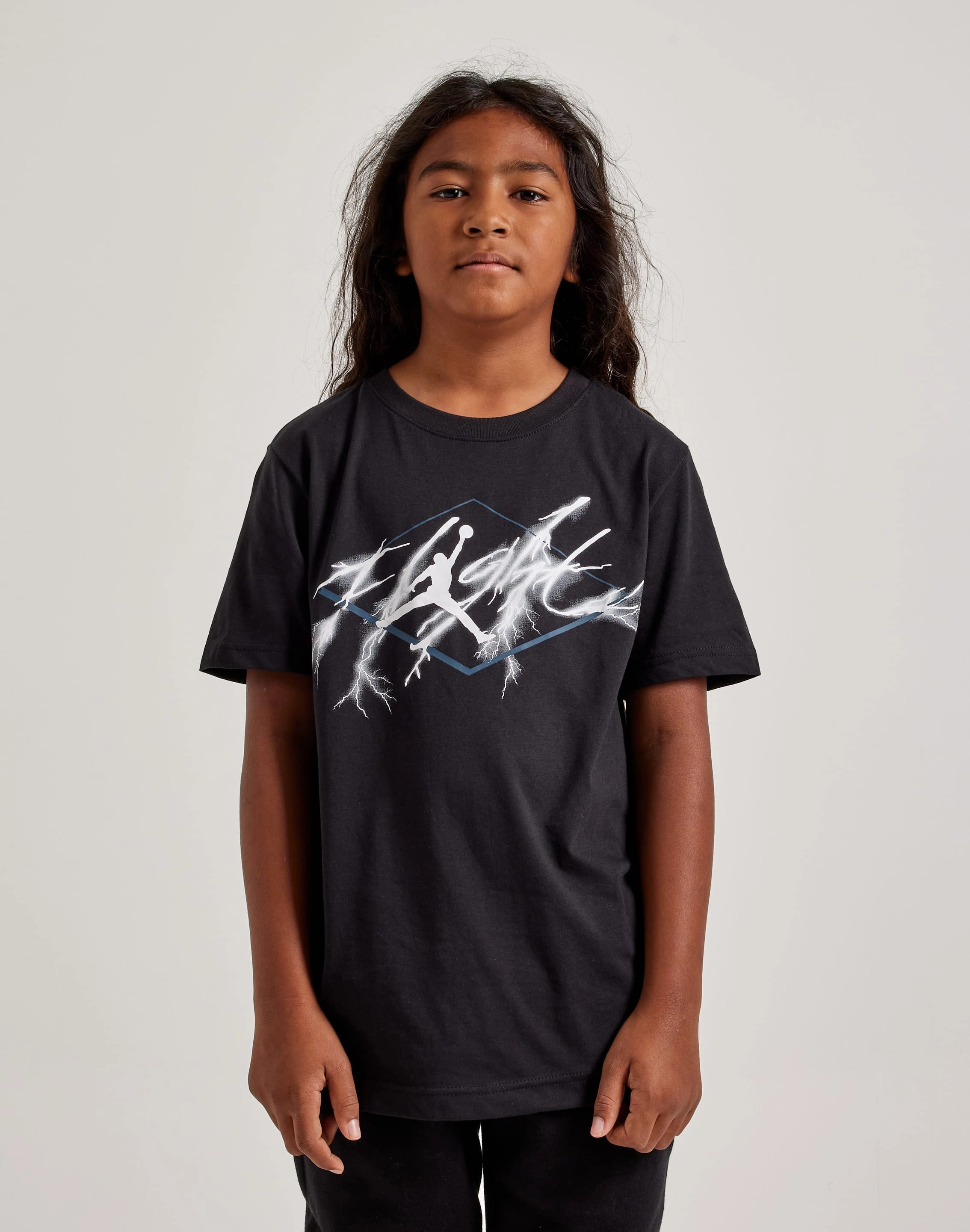 Patterned fashion (floral, stripes, etc.) Jordan AJ4 Flight Lightning Tee Grade-School