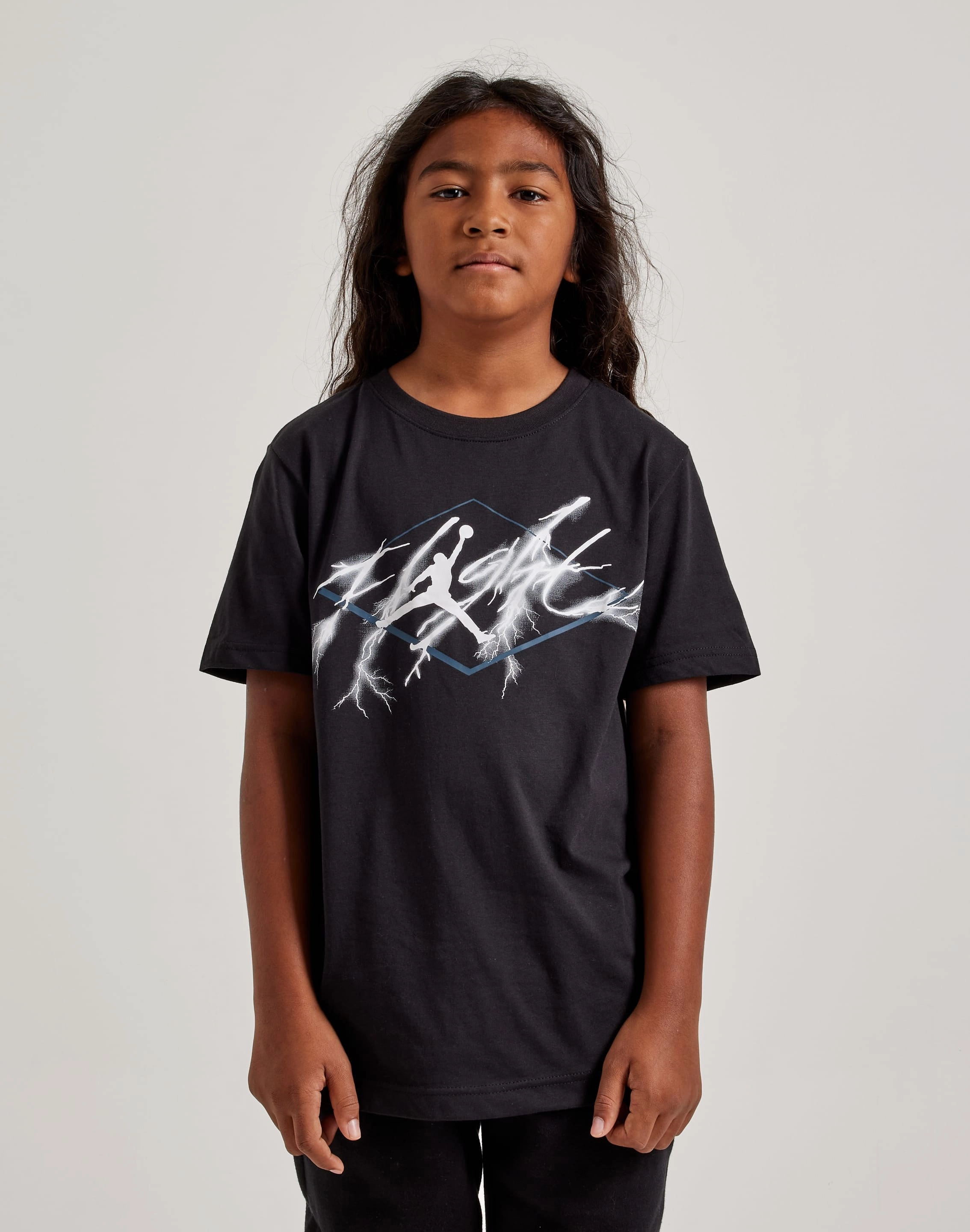 Patterned fashion (floral, stripes, etc.) Jordan AJ4 Flight Lightning Tee Grade-School