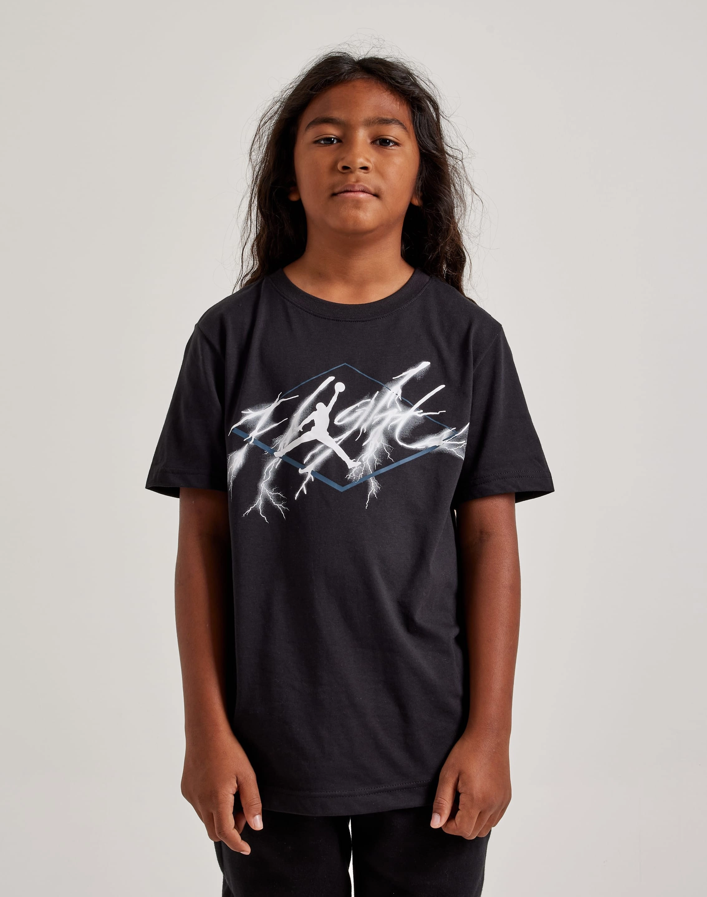 Patterned fashion (floral, stripes, etc.) Jordan AJ4 Flight Lightning Tee Grade-School