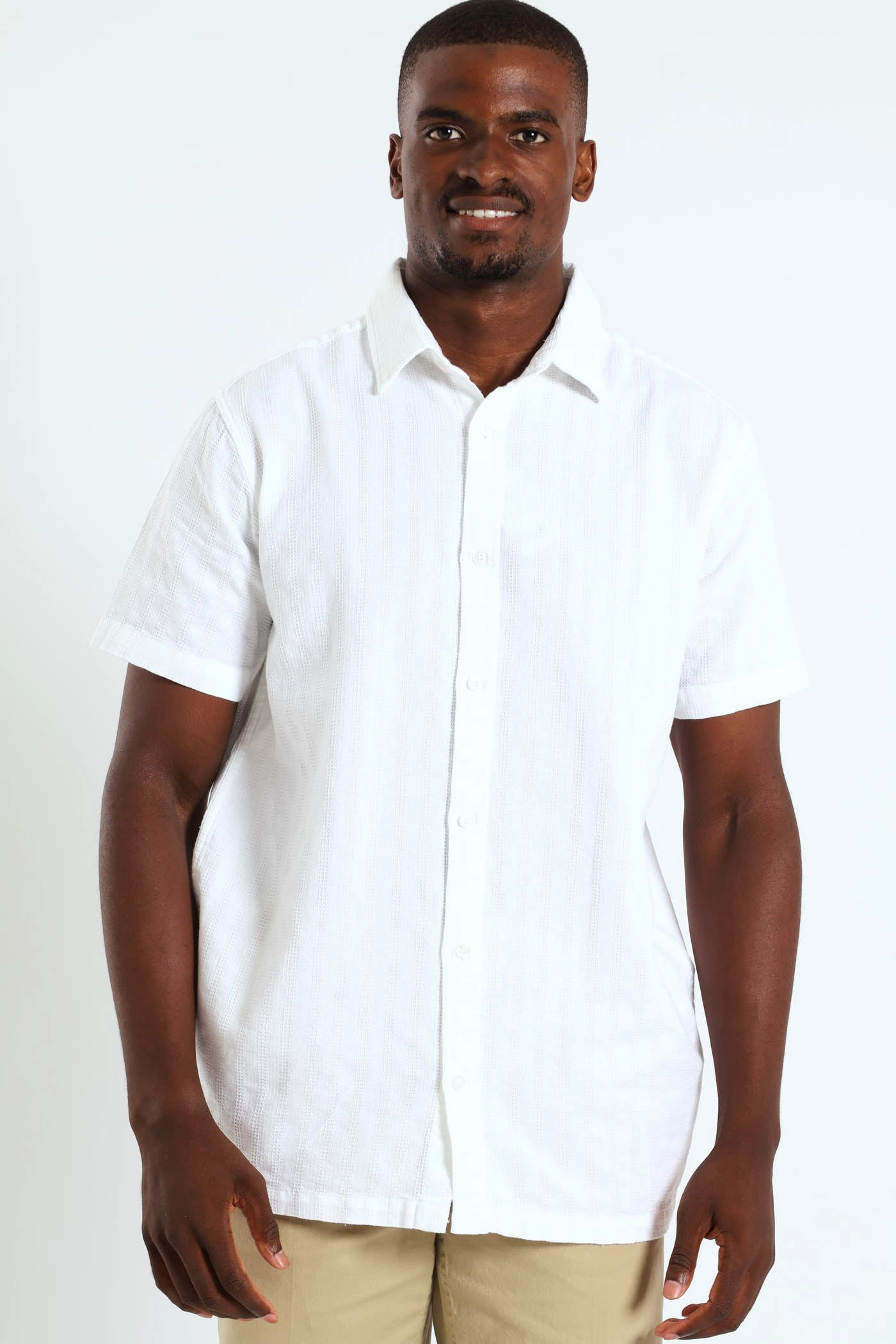Beachwear items Plain Diamond Shirt - White Fashion collections