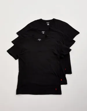 Polo Ralph Lauren Slim Fit Cotton Crewneck Tee 3-Pack Fashion for all body types Suede - finished fashion