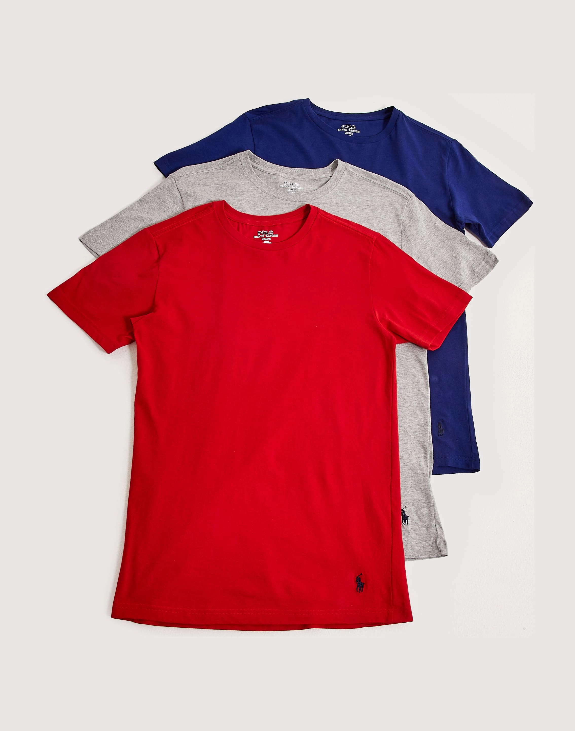 Athleisure fashion Polo Ralph Lauren Slim Fit Cotton Crewneck Tee 3-Pack Fashion rental
