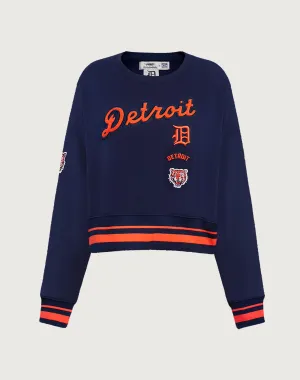 Polyester - used fashion Pro Standard Detroit Tigers Retro Classic Rib Crewneck Fashion shows